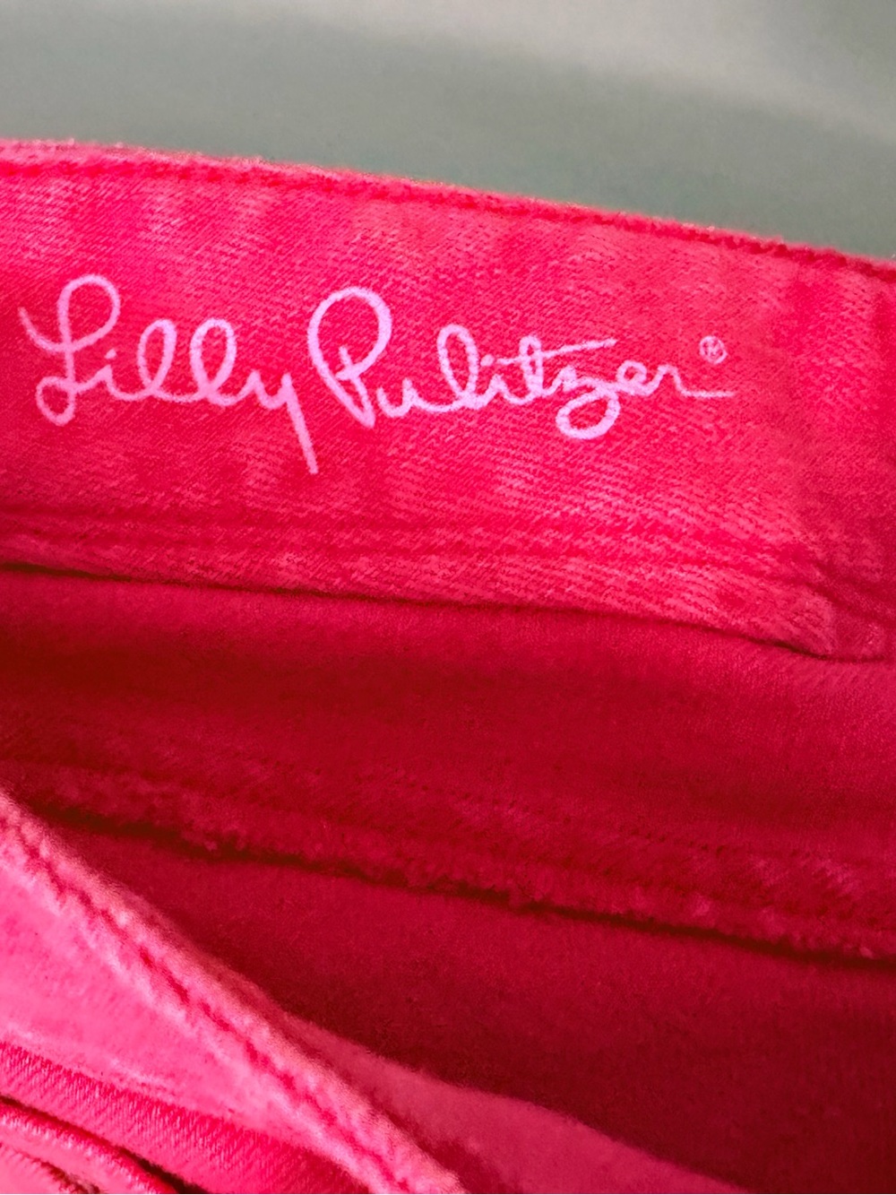Lilly Pulitzer Worth Pink Straight Jeans size 12 - Picture 8 of 14